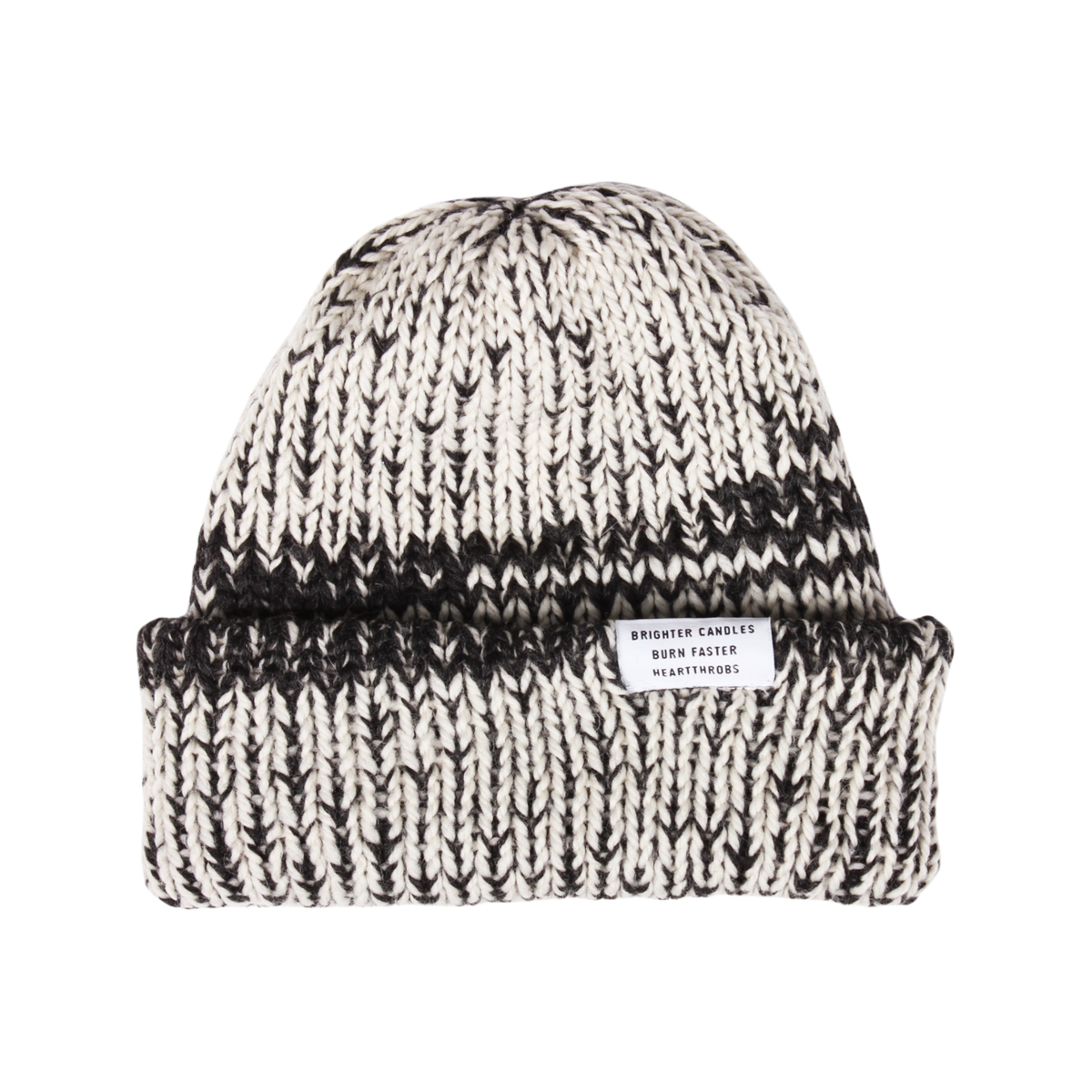BRIGHTER CANDLES BEANIE | Charcoal/Natural